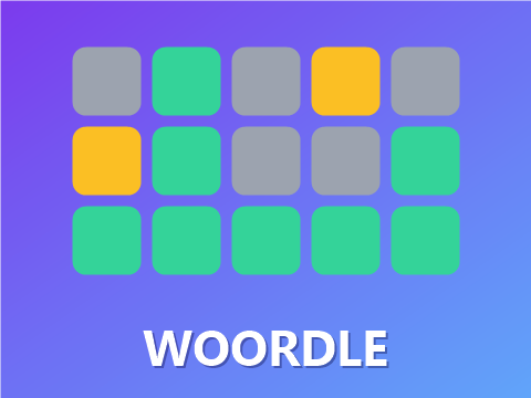 Woordle - raad het dagelijkse woord van 5 letters